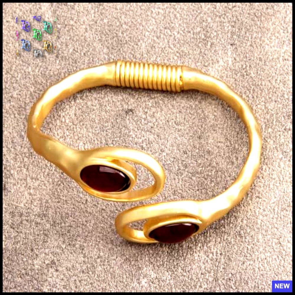 Chunky Cuff Bracelet Boho Stackable Stretch Bead … - image 3